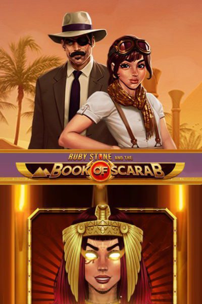 Ruby Stone and the Book of Scarab video slot by Gaming1