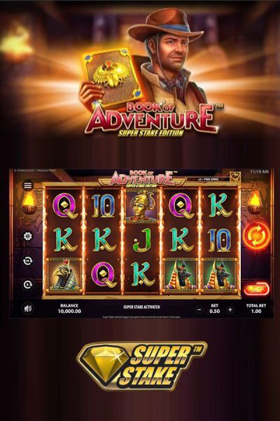 Book of Adventure Super Stake 400x600