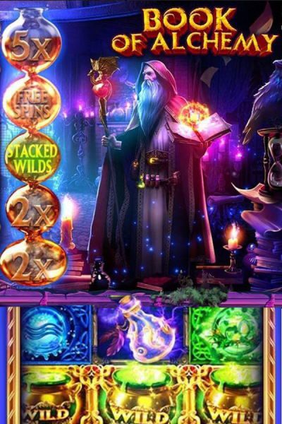 Book of Alchemy video slot by GameArt