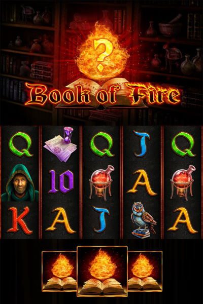 Book of Fire video slot by Merkur Gaming
