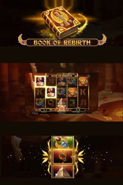 Book of Rebirth video slot by Spinomenal