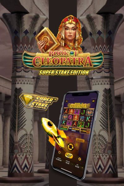 Book of Cleopatra Super Stake Edition video slot by Stakelogic