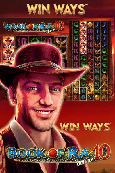 Win Ways Book of Ra Deluxe 10 video slot by Novomatic-GreenTube