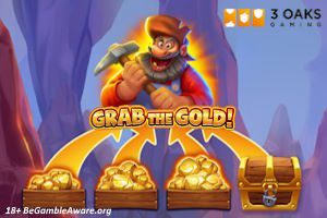 3 Oaks Gaming launch Grab the Gold