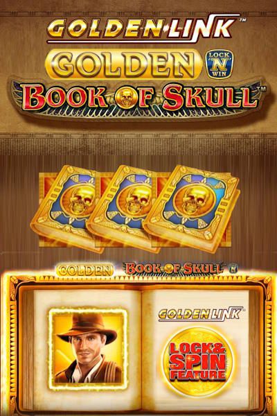 Golden Links Golden Book of Skull video slot by Synot Games