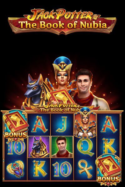 Where to play Jack Potter & the Book of Nubia video slot by Apparat Gaming