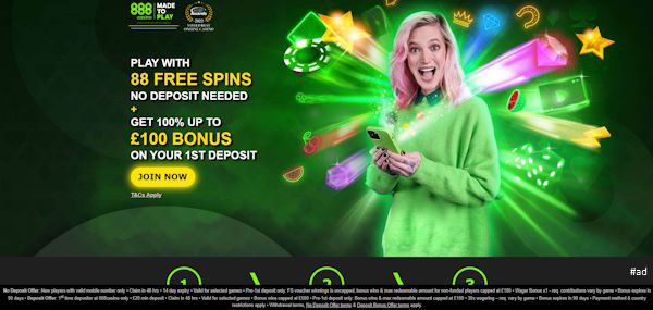 888Casino Bonus Offer Review