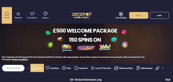 Jackpot Mobile Bonus Offer