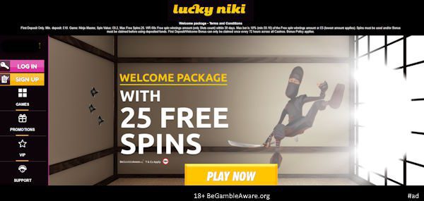 Lucky Niki Welcome Bonus